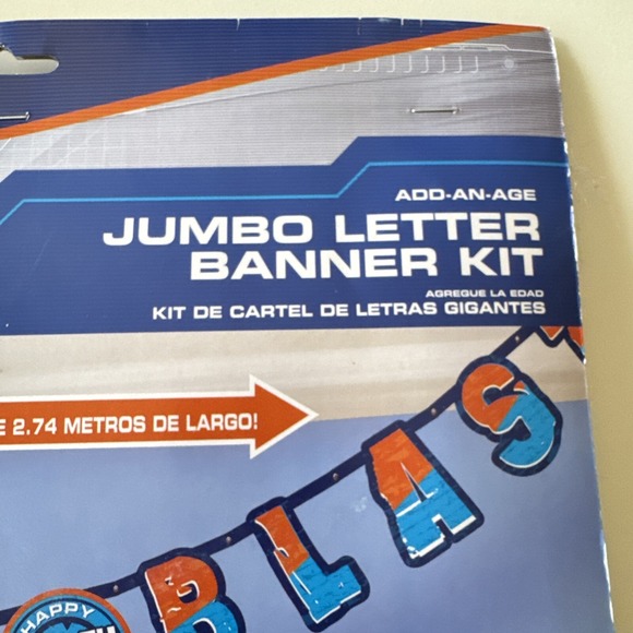 Nerf Gun Banner Boys Birthday Party Background Banner Add An Age Have A Blast - Picture 3 of 6